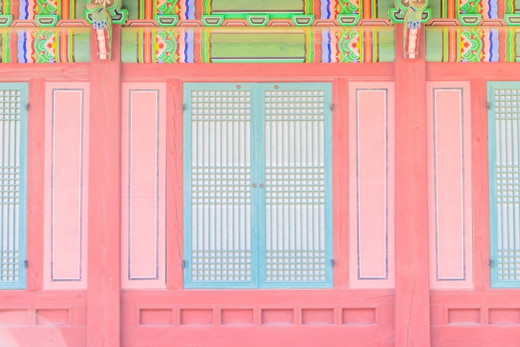 Foto grátis cultura coreia do palácio tradicional turista