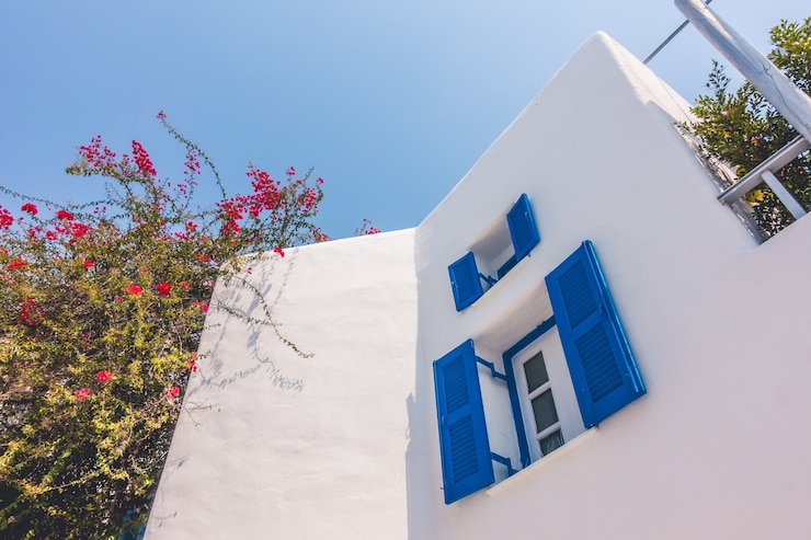 Foto grátis cyclades greece janela pista de verão