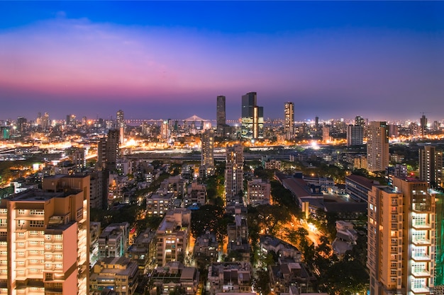 Dadar skyline de Mumbai Índia