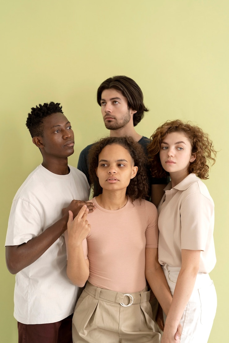 Foto grátis de perto as pessoas a ficarem mais fortes juntas