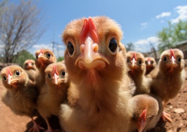 Foto grátis de perto com os filhotes bonitos