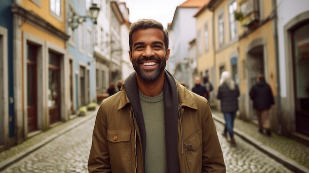 Foto grátis de perto o homem bonito a sorrir