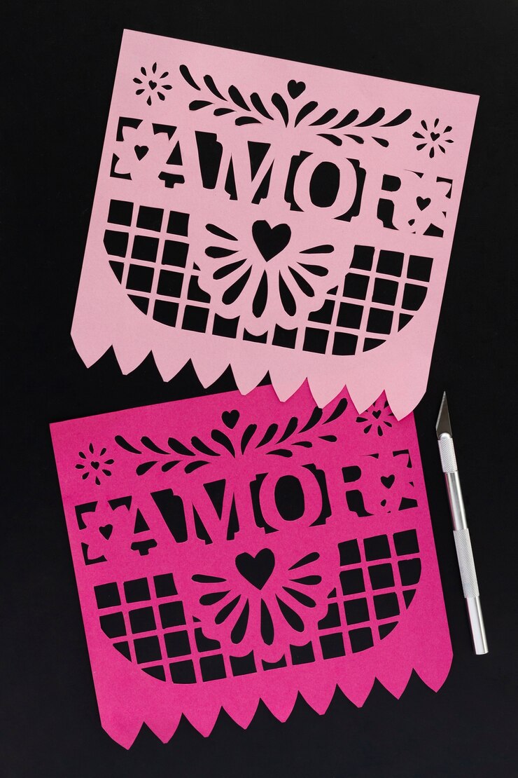 Foto grátis decoração de festa de papel picado