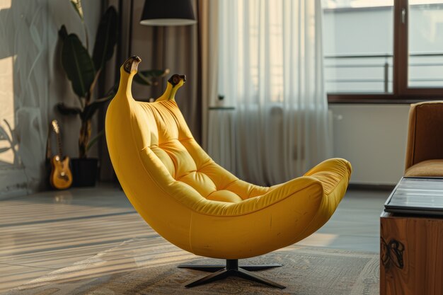 Decoração de interiores e móveis inspirados em frutas e legumes
