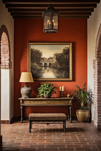 Decoração de interiores inspirada no folclore mexicano