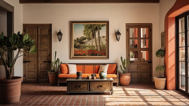 Decoração de interiores inspirada no folclore mexicano