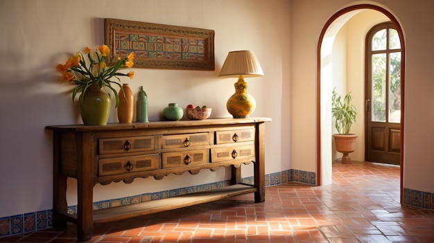 Decoração de interiores inspirada no folclore mexicano