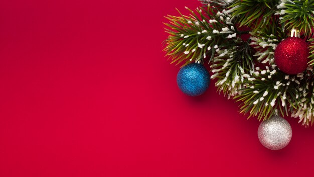 Decoração de Natal com espaço de cópia