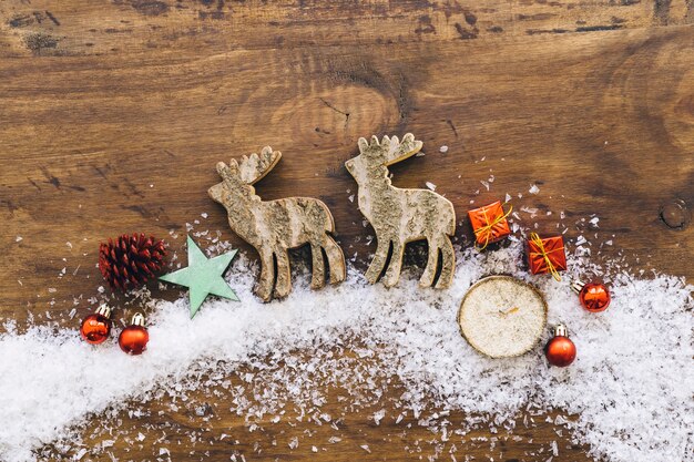 Decoração de neve de Natal