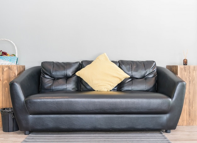 Decoração de sofá moderno