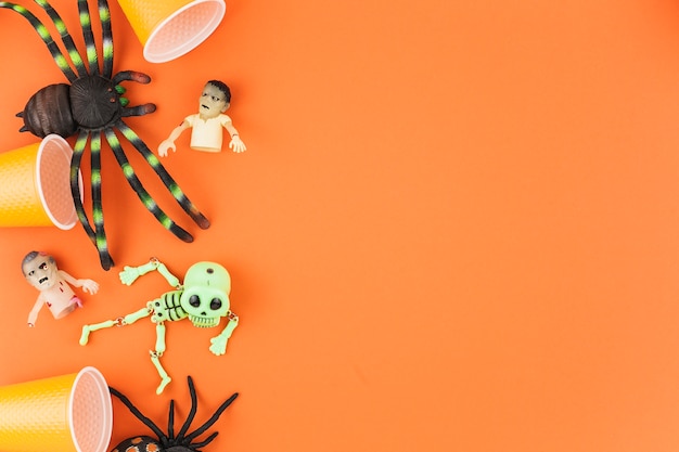 Foto grátis decorações de halloween assustador