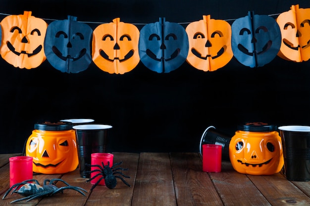 Foto grátis decorações de halloween para festa