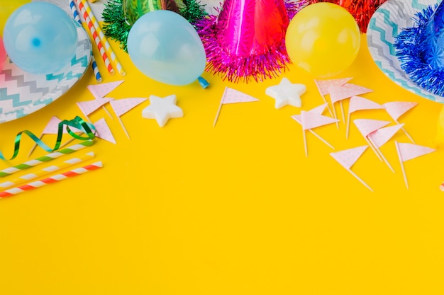 Foto grátis decorações para festa de aniversário