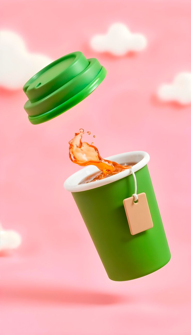 Deliciosa bebida de café 3D