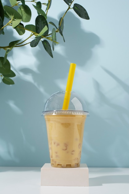 Deliciosa bebida de chá de bolhas
