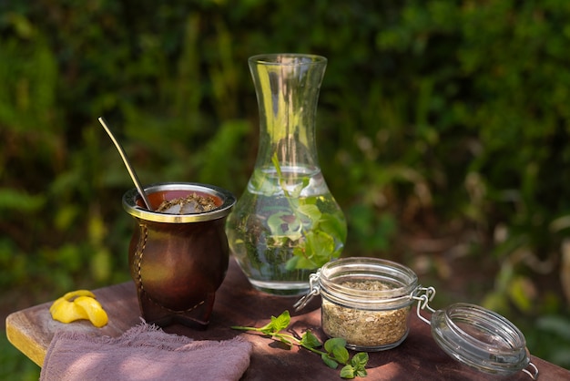 Foto grátis deliciosa bebida terere natureza morta