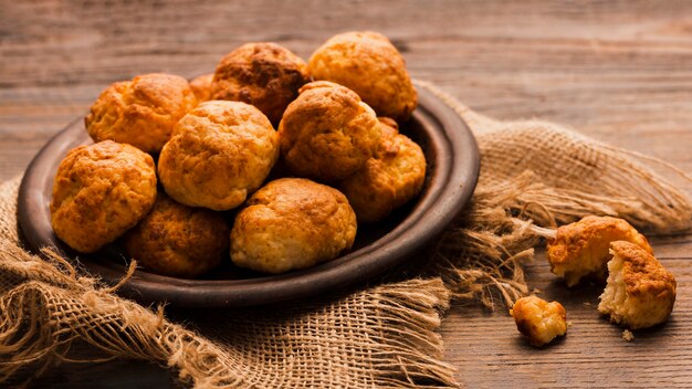 Deliciosa comida brasileira com espaço de cópia