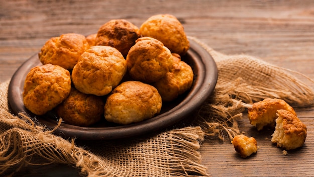 Deliciosa comida brasileira com espaço de cópia