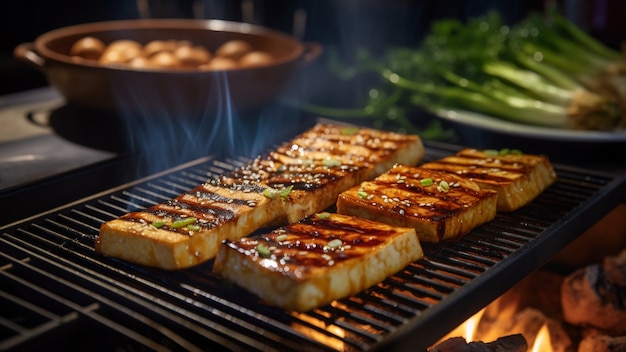 Foto grátis deliciosa comida na grelha