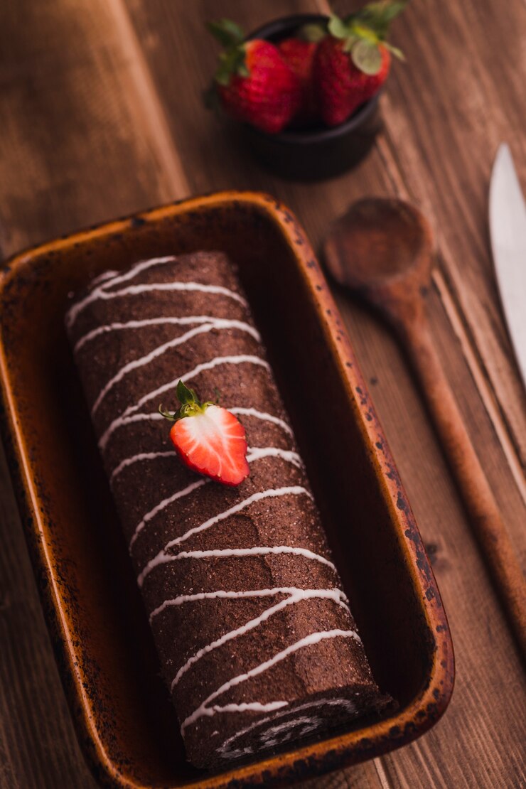 Foto grátis deliciosa sobremesa servida no prato