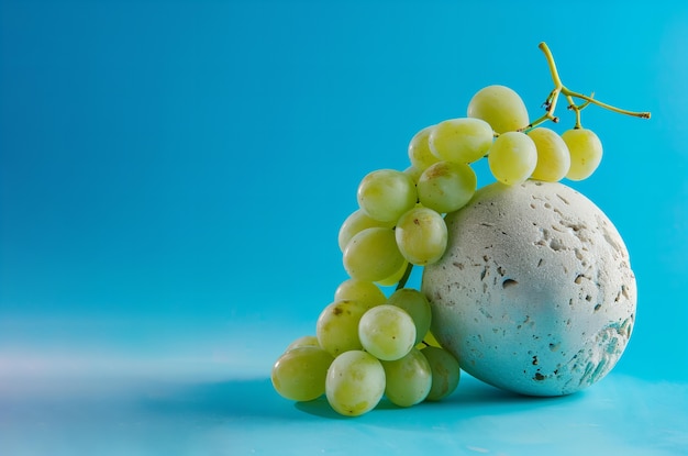 Foto grátis deliciosas uvas verdes maduras