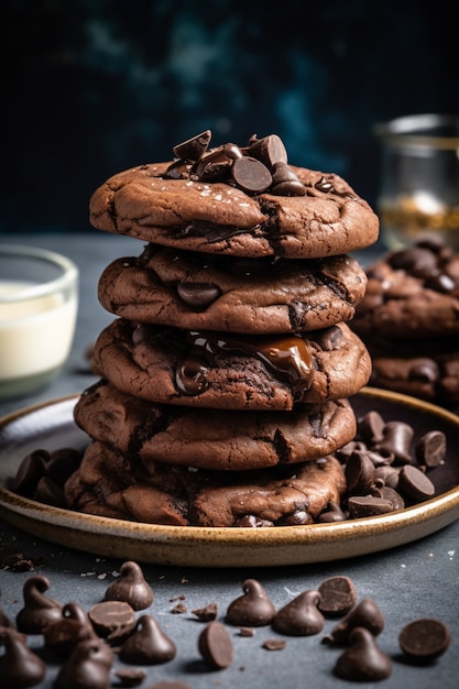 Foto grátis delicioso arranjo de biscoitos