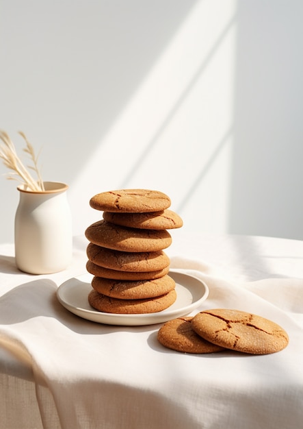 Foto grátis delicioso arranjo de biscoitos