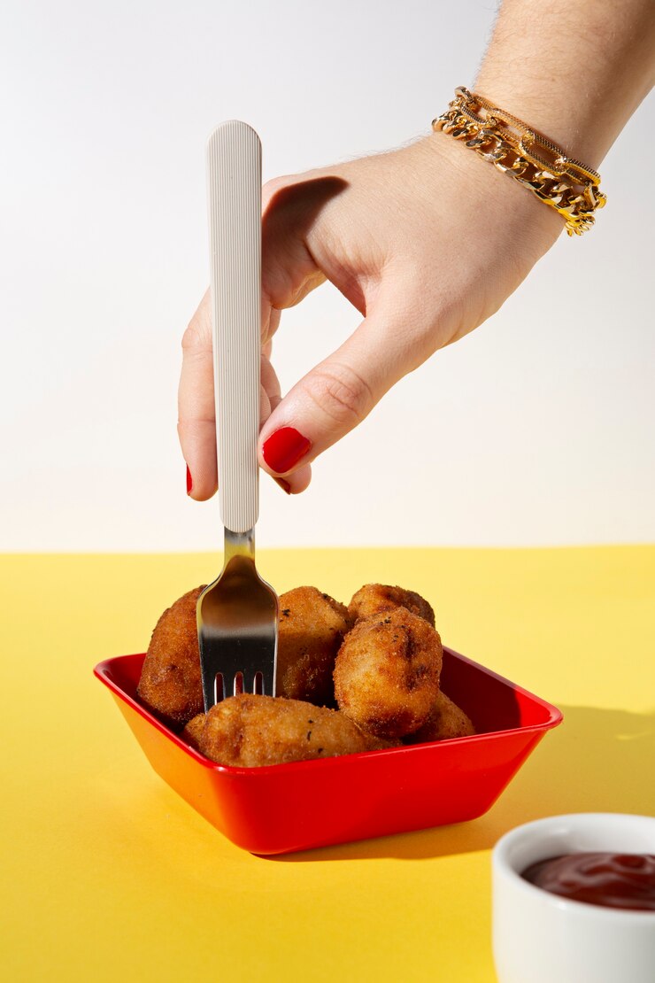 Foto grátis delicioso arranjo de croquete frito