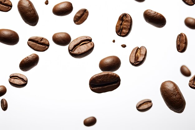 Delicioso arranjo de grãos de café