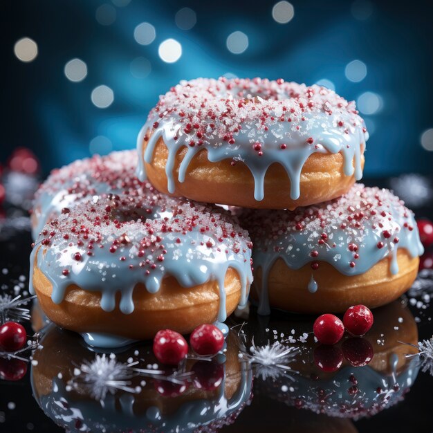 Delicioso arranjo de rosquinhas vitrificadas