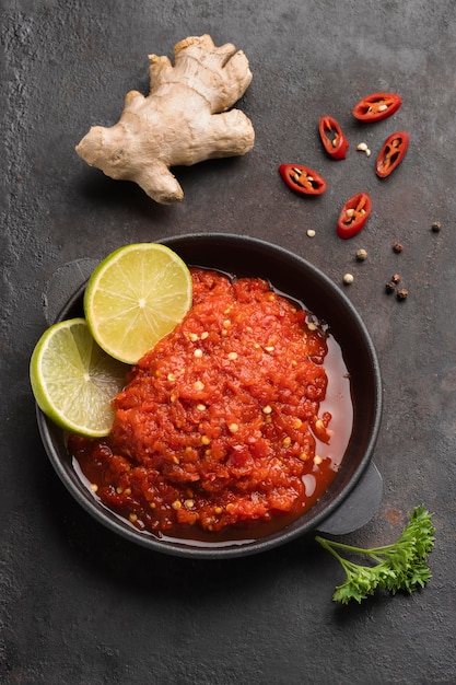 Delicioso arranjo de sambal