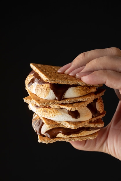 Delicioso arranjo de sobremesa s'mores