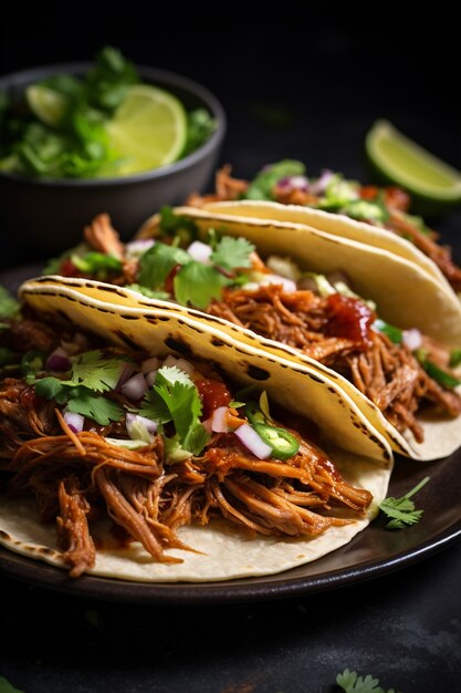 Delicioso arranjo de tacos