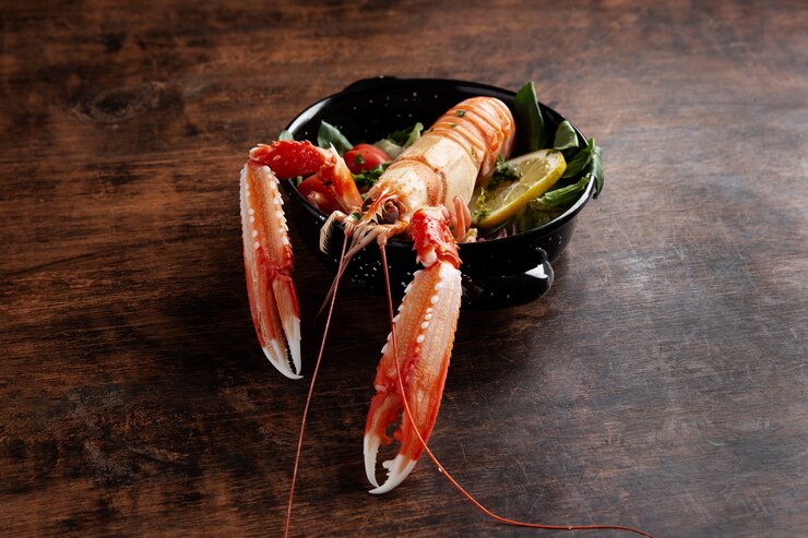 Foto grátis deliciosos frutos do mar cozidos