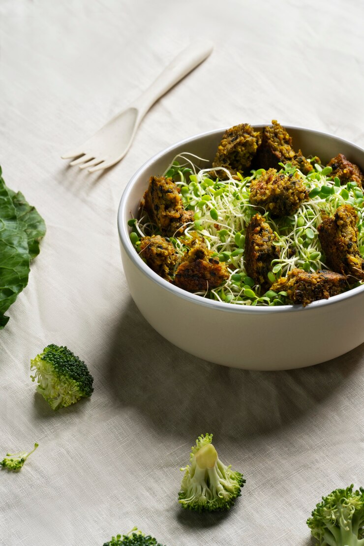 Foto grátis deliciosos pratos de vegetais, natureza morta.