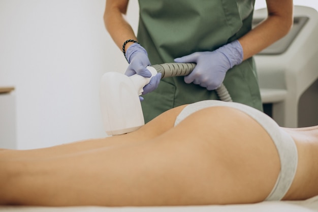 Foto grátis depilação a laser, terapia de remoção de cabelo