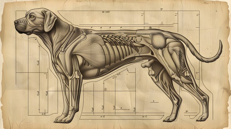 Foto grátis desenho de anatomia de estilo vintage