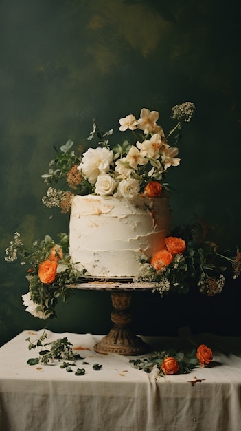 Foto grátis desenho de bolo de casamento 3d