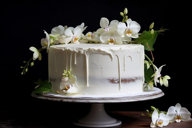 Desenho de bolo de casamento delicioso em 3D