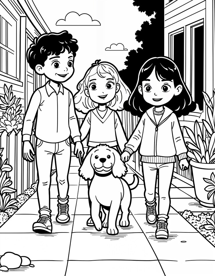 Foto grátis desenho de ilustrações de livros de colorir