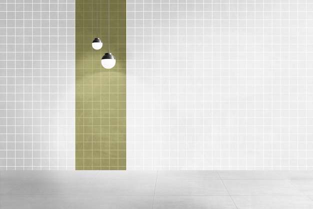 Desenho de interiores autênticos de salas vazias modernas