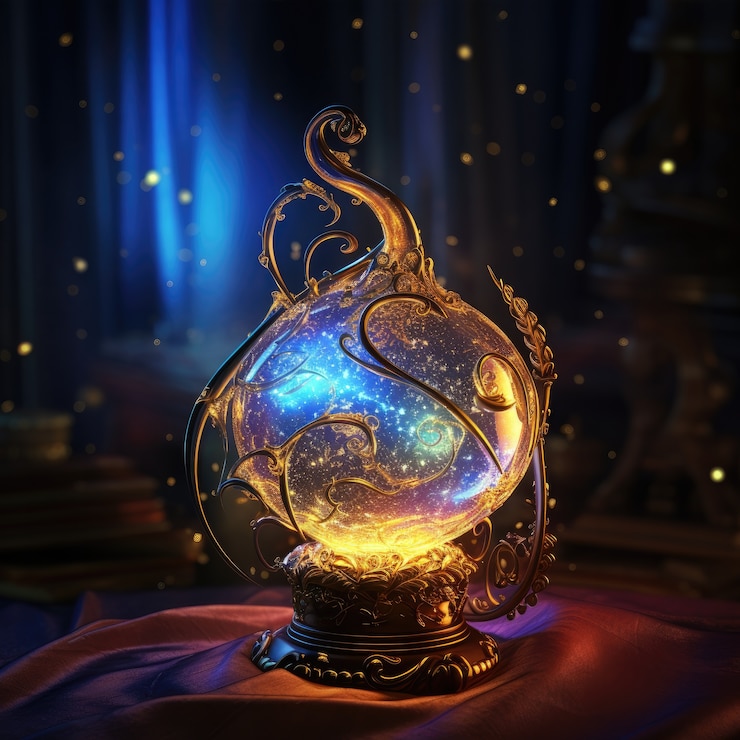 Foto grátis desenho de lâmpada com estilo de fantasia