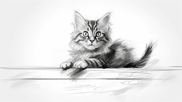 Desenho de um gato