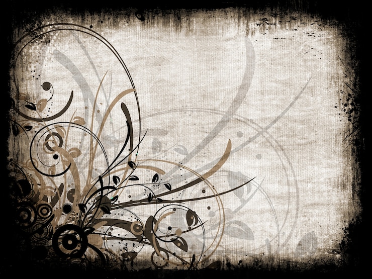 Foto grátis desenho floral abstrato em fundo grunge