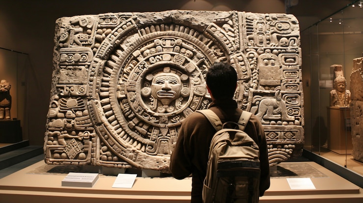 Foto grátis desenho inca e maia esculpido em pedras
