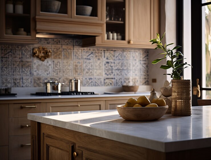 Foto grátis desenho interior de cozinha bonito