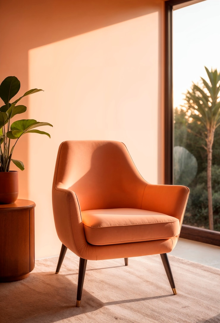 Foto grátis desenho interior realista com móveis