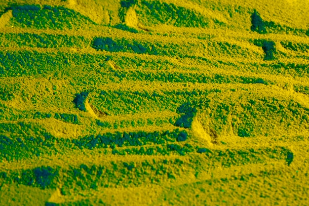 Foto grátis design de areia com tons de verde colorido