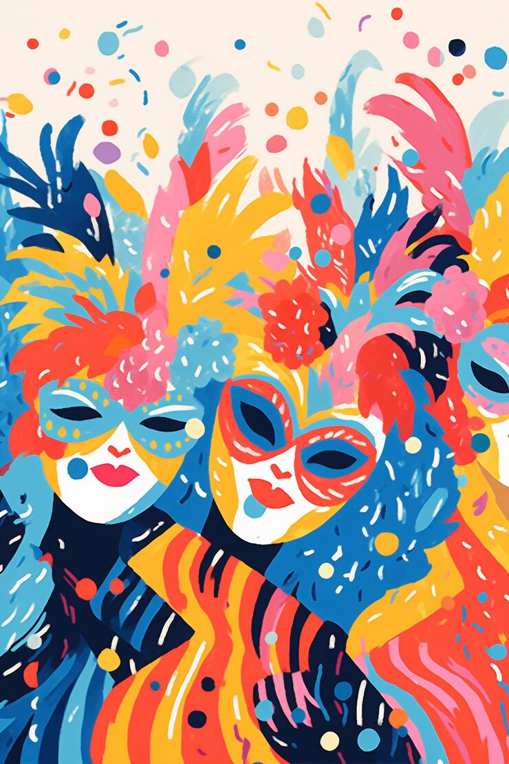 Foto grátis design de carnaval de arte digital