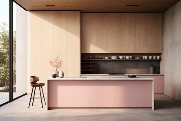 Foto grátis design de interiores de cozinha minimalista